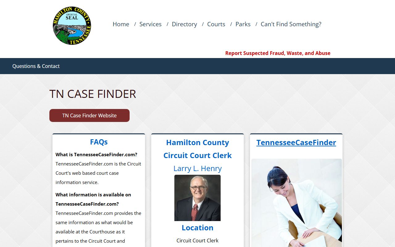 Hamilton County Court Records TN Case Finder source