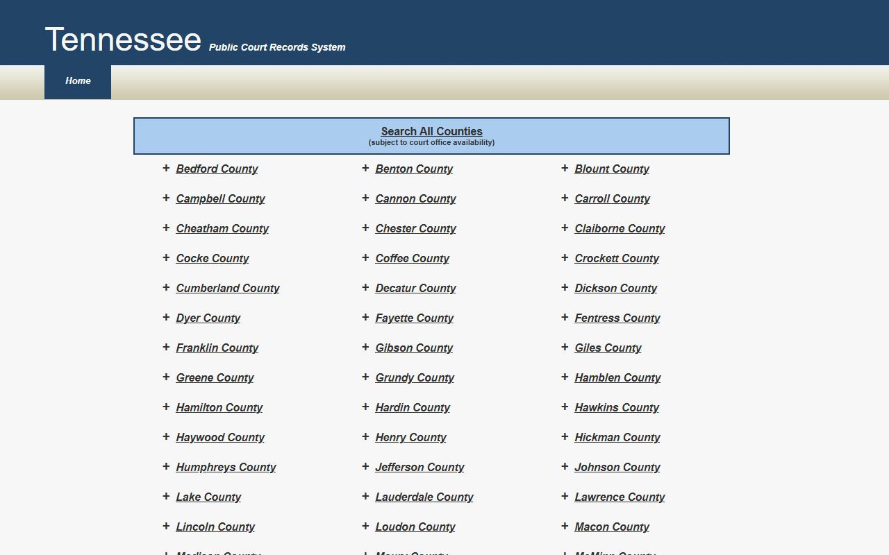 Hamblen County Court Records TnCIS source
